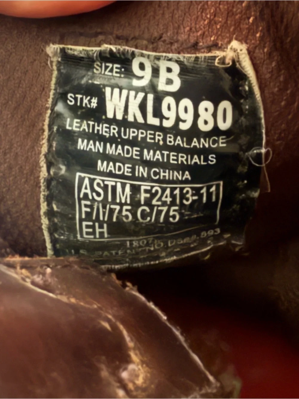 Justin Brown Leather Western‎ Work Boots Pink Stitching Cowgirl 9B WKL9980